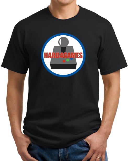 Unisex Black Hard 4 Games Logo T-shirt