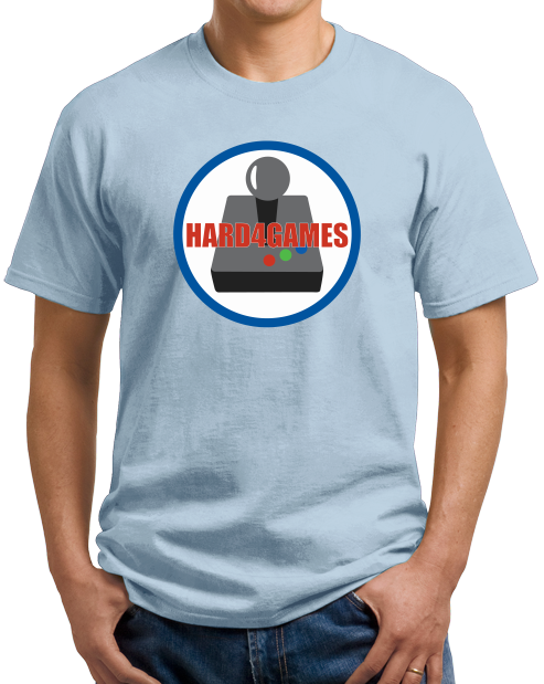 Unisex Light Blue Hard 4 Games Logo T-shirt