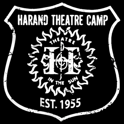 Harand Theatre Camp - Full Chest White Shield Logo Black Art Preview