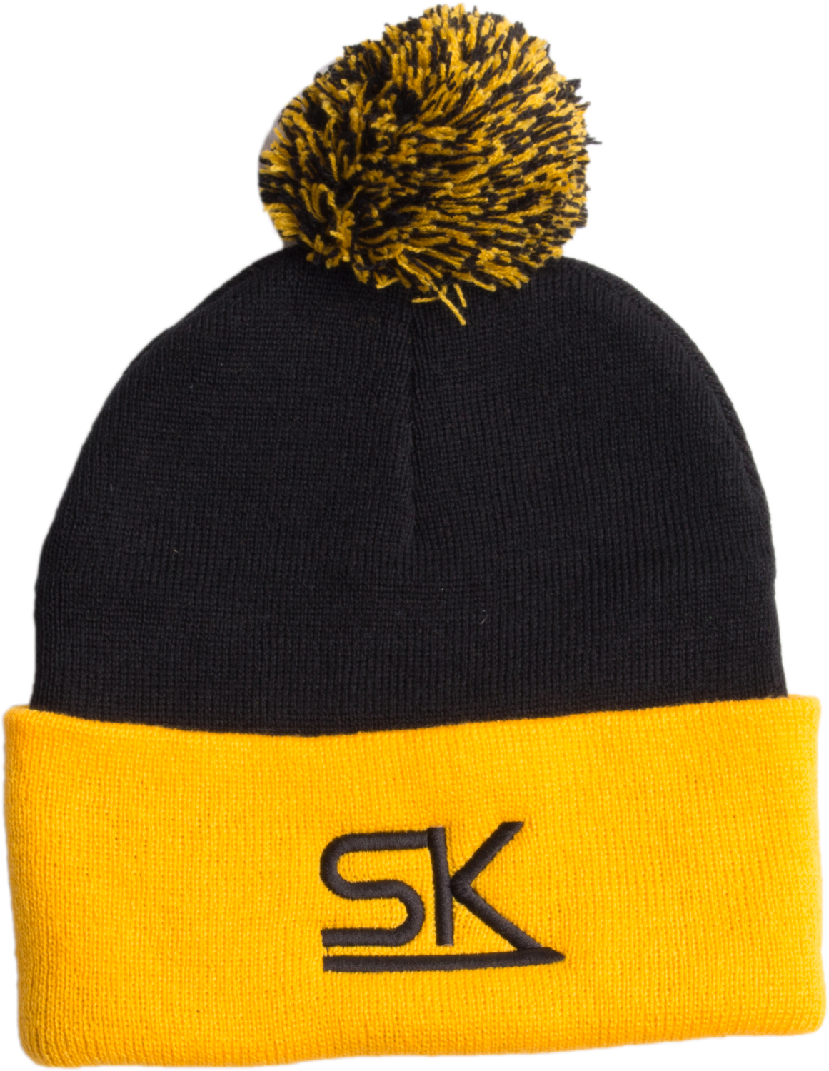 Team StarKid - Gold and Black Winter Pom Hat