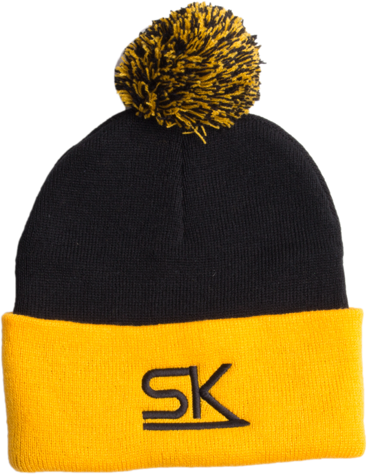 Team StarKid - Navy and Gold Winter Pom Hat