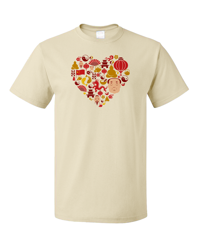 Standard Natural China Icon Heart - Chinese Love Heritage Cute Culture Symbols T-shirt