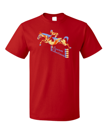 Standard Red Arena Ballerina - Equestrian Horseback Riding Love Horse Lover T-shirt