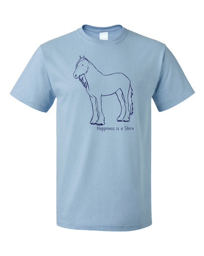 Standard Light Blue Happiness is a Shire - Horse Love Favorite Breed Shire Cute Gift T-shirt
