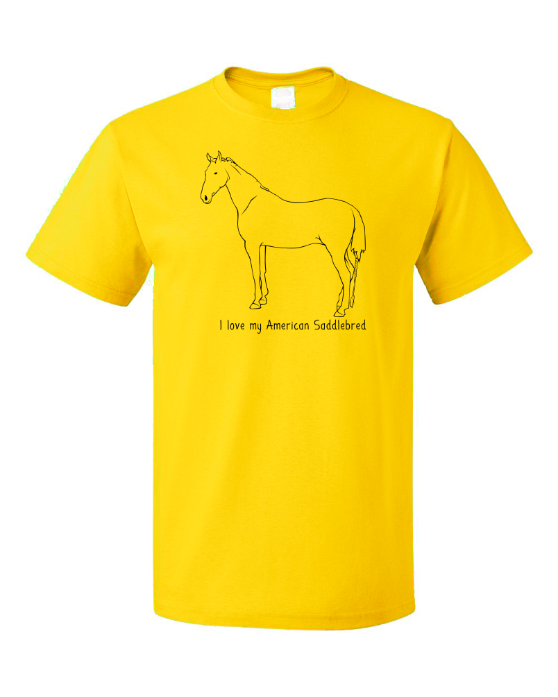 Standard Yellow I Love my American Saddlebred - Horse Lover American Saddler T-shirt