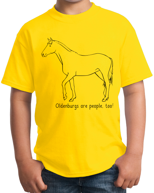 Youth Yellow Oldenburgs are People, Too! - Horse Lover Oldenburgs Cute T-shirt