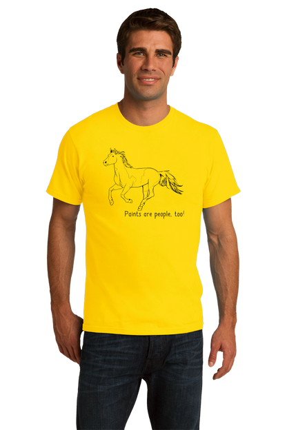 Standard Yellow Paints are People, Too! - Horse Lover Paints Cute Gift Fun T-shirt