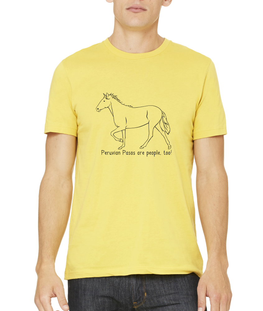 Standard Yellow Peruvian Pasos are People, Too! - Horse Lover Peruvian Paso Cute T-shirt