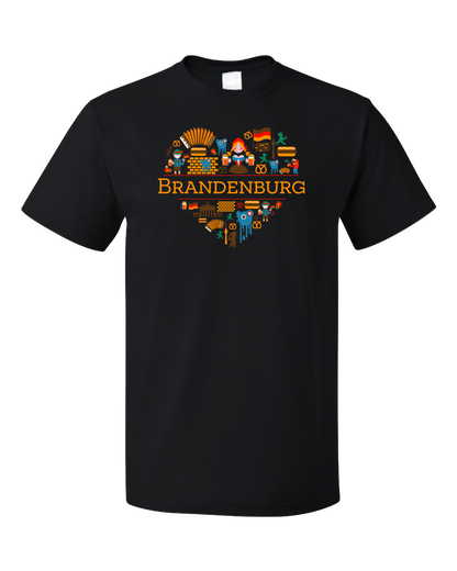 Standard Black Germany Love: Brandenburg - German Culture Geography Cute T-shirt