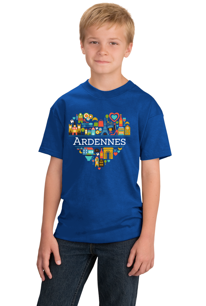 Youth Royal France Love: Ardennes - French Pride Culture Heritage Cute T-shirt