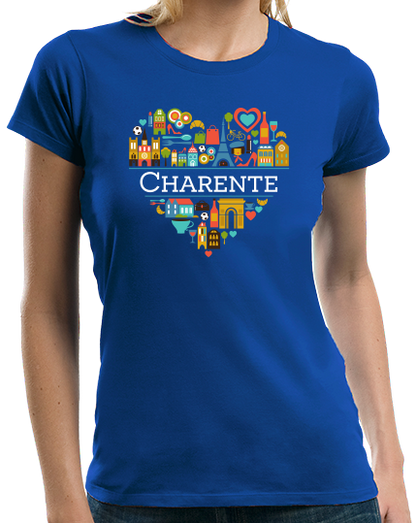 Ladies Royal France Love: Charente - French Pride Culture Charentais Cute T-shirt