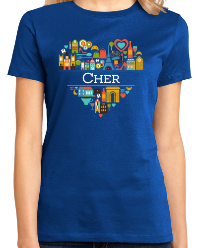 Ladies Royal France Love: Cher - French Pride Culture History Cute Occitan T-shirt