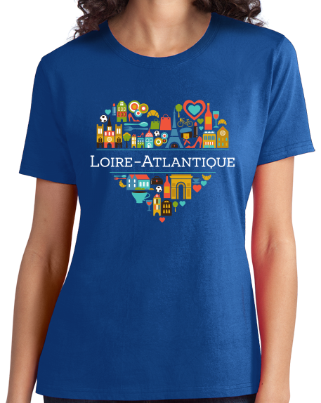Ladies Royal France Love: Loire Atlantique - Cute French Culture Symbol T-shirt