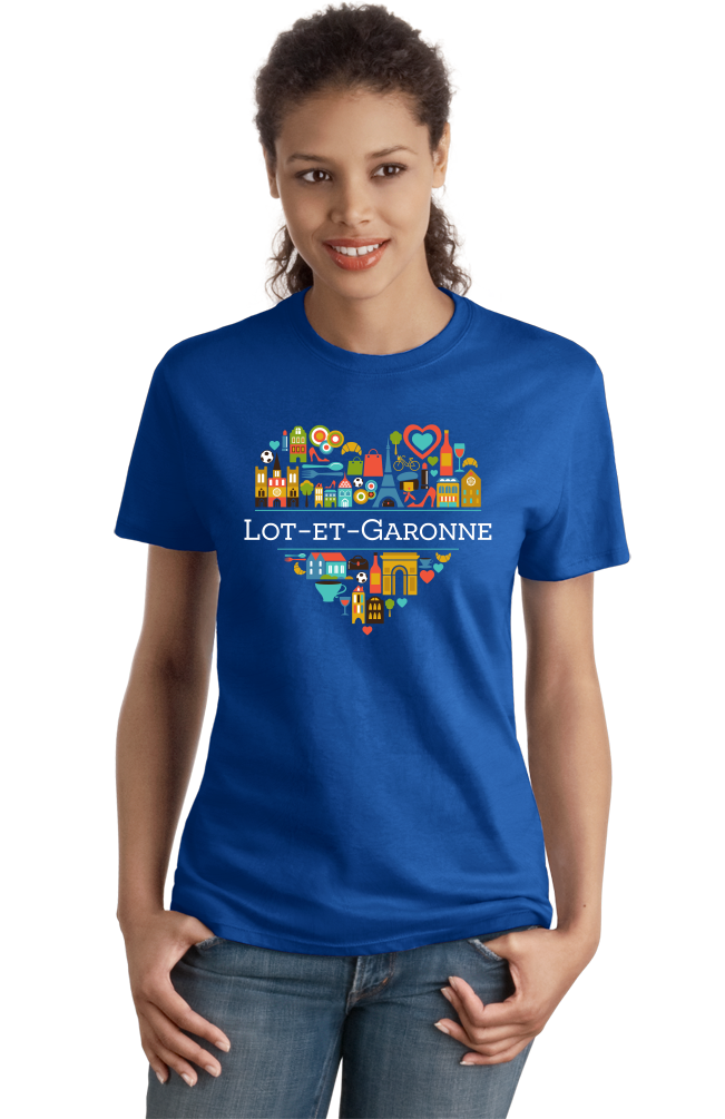 Ladies Royal France Love: Lot Et Garonne - French Heritage Aquitaine Cute T-shirt