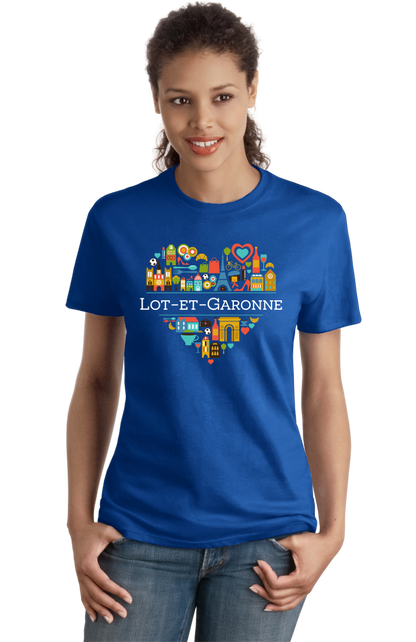 Ladies Royal France Love: Lot Et Garonne - French Heritage Aquitaine Cute T-shirt