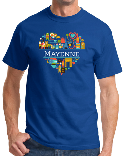 Standard Royal France Love: Mayenne - French Culture History Heritage Cute T-shirt