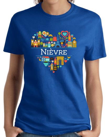 Ladies Royal France Love: Nievre - French Pride Culture Pouilly Fumé Cute T-shirt