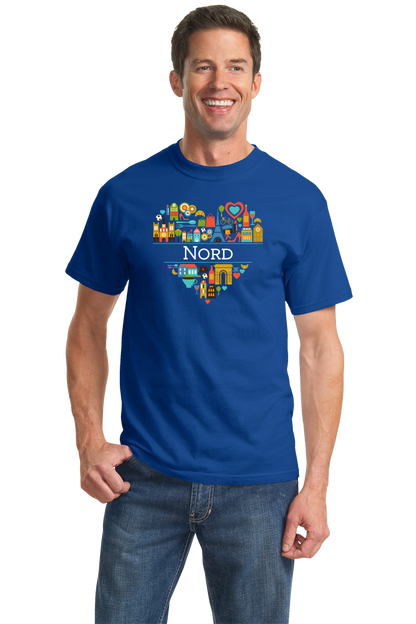 Standard Royal France Love: Nord - French Heritage Culture Geography Cute T-shirt