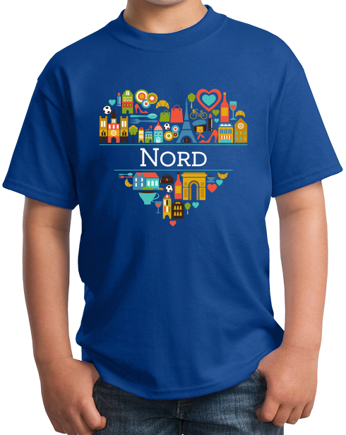Youth Royal France Love: Nord - French Heritage Culture Geography Cute T-shirt