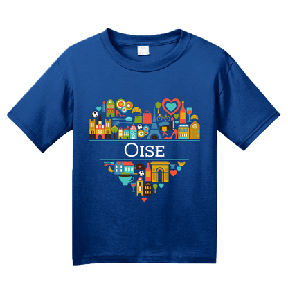 Youth Royal France Love: Oise - French Pride Heritage Picardy Cute Culture T-shirt
