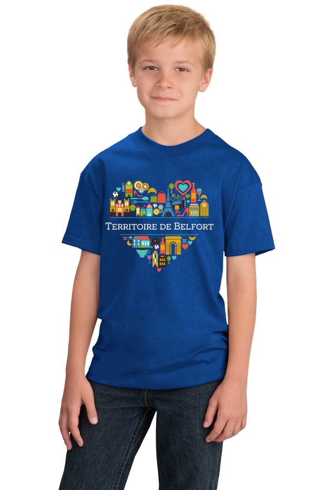 Youth Royal France Love: Territoire De Belfort - French Heritage Culture T-shirt