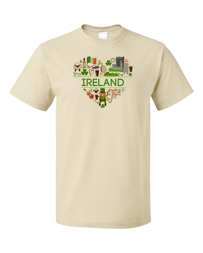 Standard Natural Ireland Love - Eire Heritage Home Irish Pride Culture Cute T-shirt