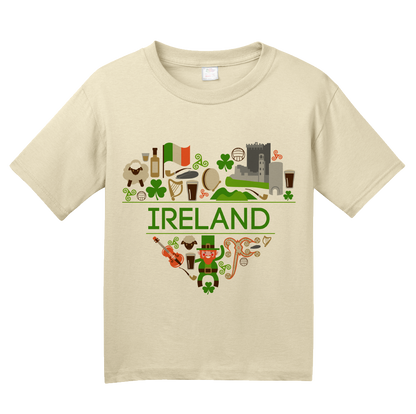 Youth Natural Ireland Love - Eire Heritage Home Irish Pride Culture Cute T-shirt