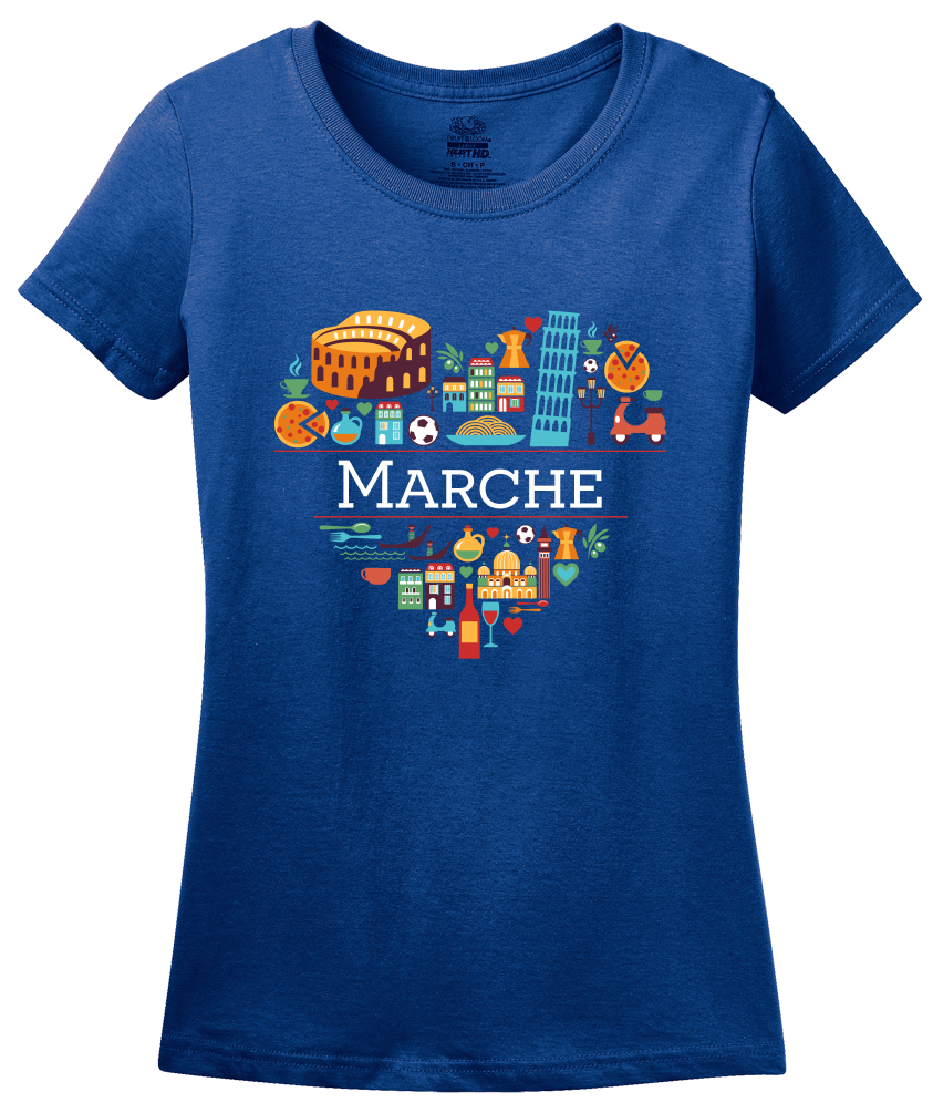 Ladies Royal Italy Love: Marche - Italian Heritage Pride Ancona Cute T-shirt