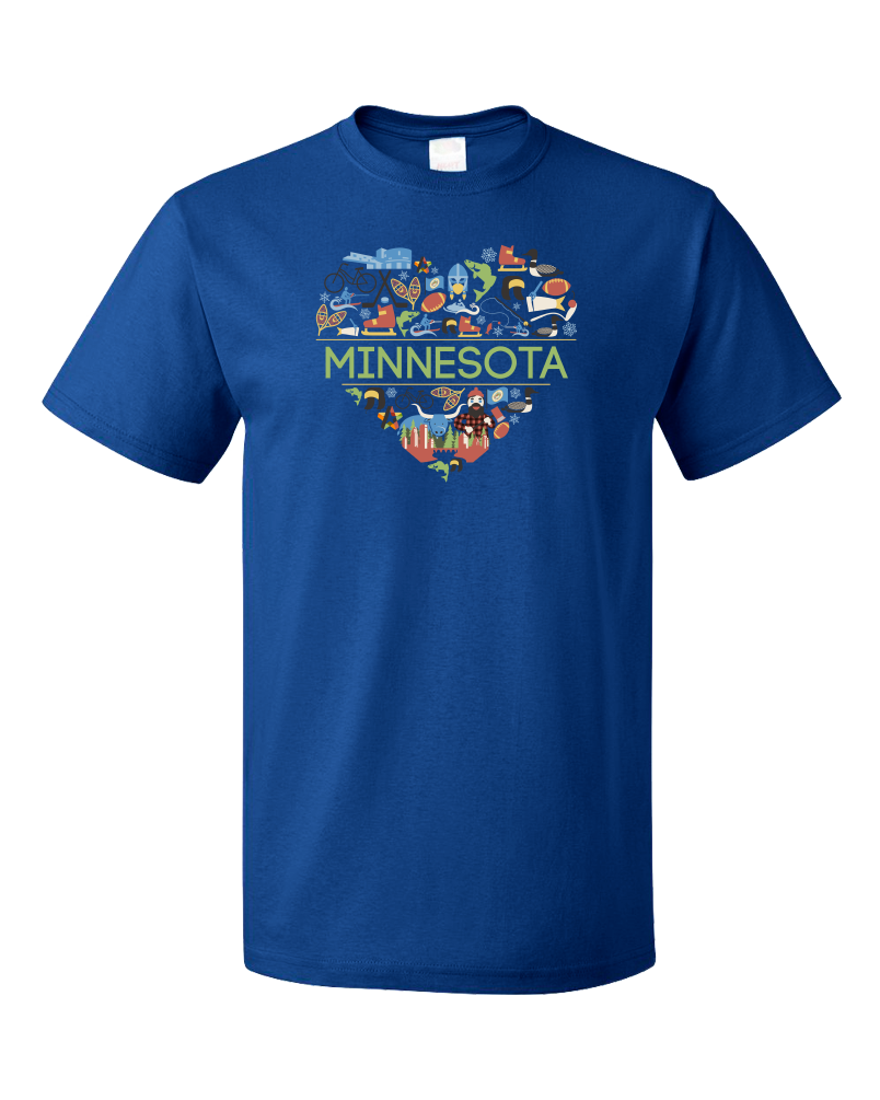 Standard Royal Minnesota Love - MN Pride Paul Bunyan Twin Cities Vikings Cute T-shirt