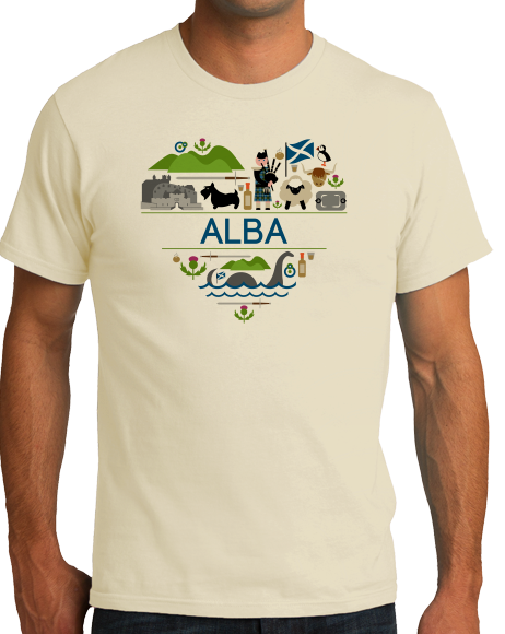 Standard Natural Alba Love - Scottish Gaelic Pride Celtic League Symbols Culture T-shirt