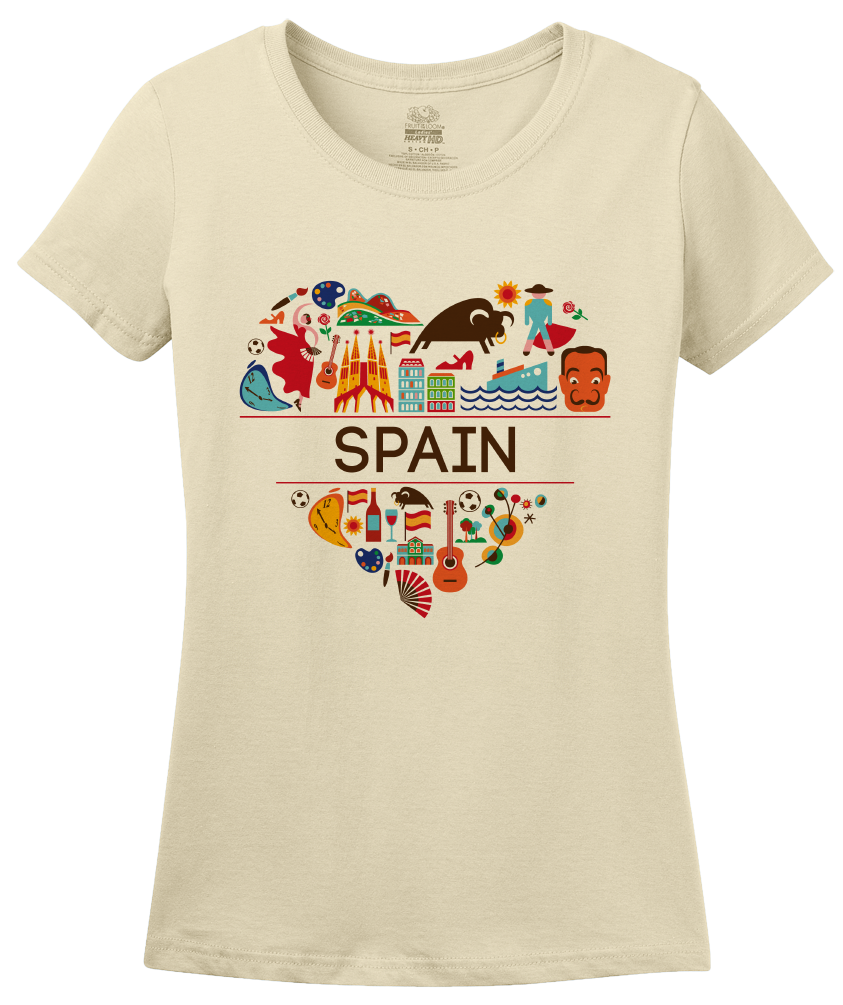 Love Spanish Fun Tees Symbols Culture Arbor Heritage Spain – Ann Pride T-shirt - Cute