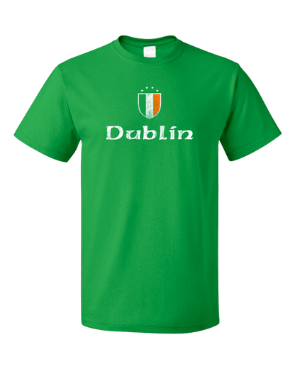 Standard Green Dublin, Ireland Shield - Eire Irish Pride Heritage James Joyce T-shirt