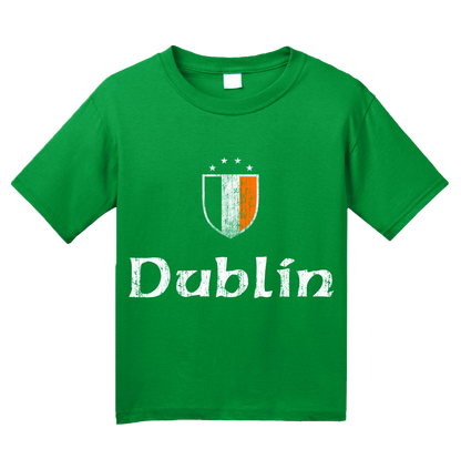 Youth Green Dublin, Ireland Shield - Eire Irish Pride Heritage James Joyce T-shirt