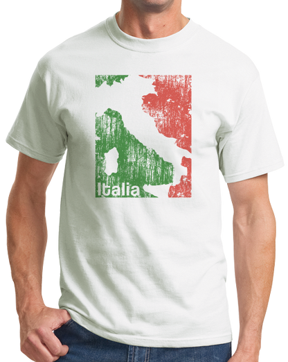 Standard White Italia Silhouette - Italy Italian Map Pride Heritage Gift T-shirt