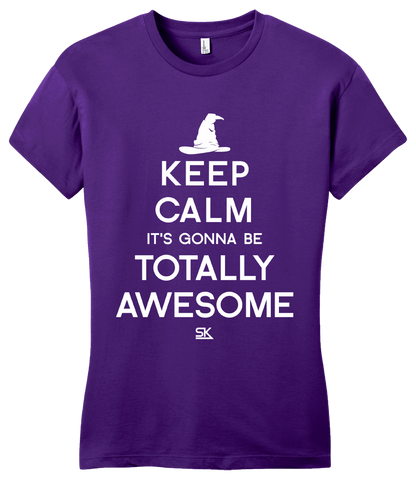 Girly Purple Keep Calm It's Gonna Be Totally Awesome T-shirt