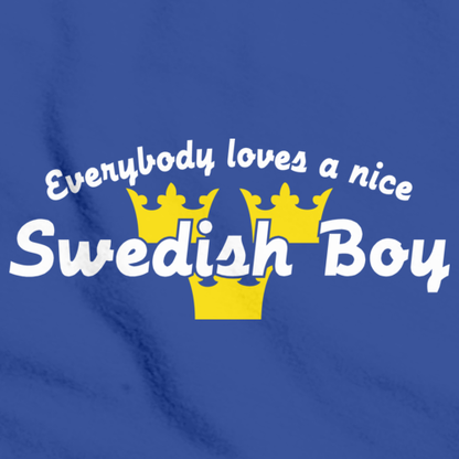 Everyone Loves a Nice Swedish Boy | Sweden Royal Blue art preview
