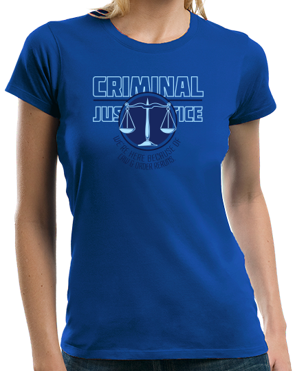 Ladies Royal College Major Criminal Justice - Future Cop Student Law & Order T-shirt