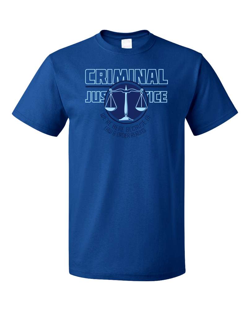 Standard Royal College Major Criminal Justice - Future Cop Student Law & Order T-shirt