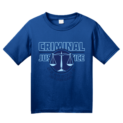 Youth Royal College Major Criminal Justice - Future Cop Student Law & Order T-shirt