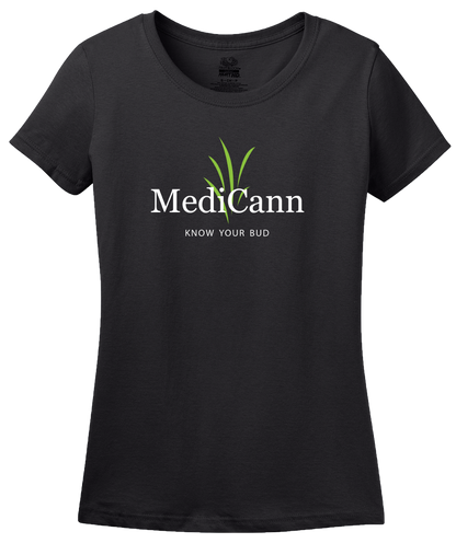 Ladies Black MediCann - Know Your Bud T-shirt