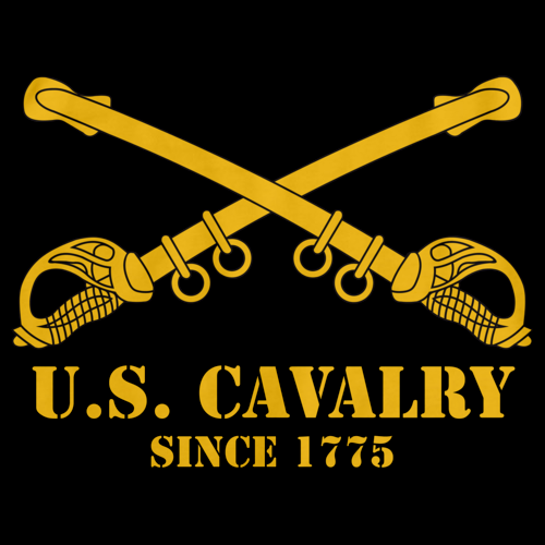 U.S. ARMY CAVALRY, SINCE 1775 Black art preview