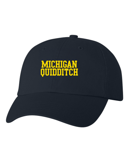 Low Profile Hat Navy Michigan Quidditch Hat