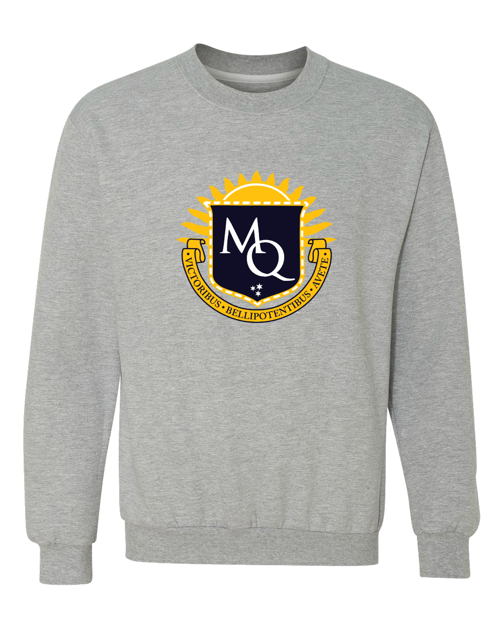 Crewneck Sweatshirt Grey Michigan Quidditch Logo Crewneck sweatshirt
