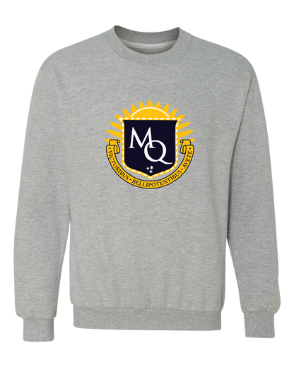Crewneck Sweatshirt Grey Michigan Quidditch Logo Crewneck sweatshirt