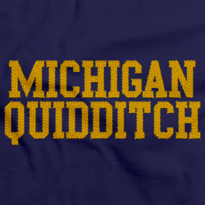 Michigan Quidditch Polo Navy Art Preview