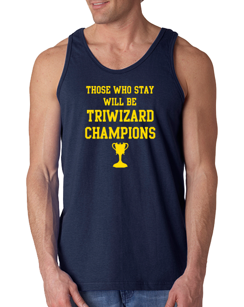 Tank Top Navy Michigan Quidditch Triwizard Tank Top T-shirt