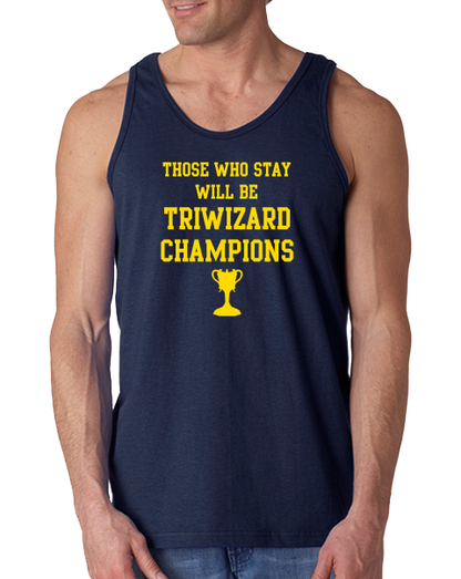 Tank Top Navy Michigan Quidditch Triwizard Tank Top T-shirt
