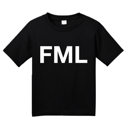 Youth Black FML: F*ck My Life - Awkward Funny Epic Fail #FML Depression Joke T-shirt