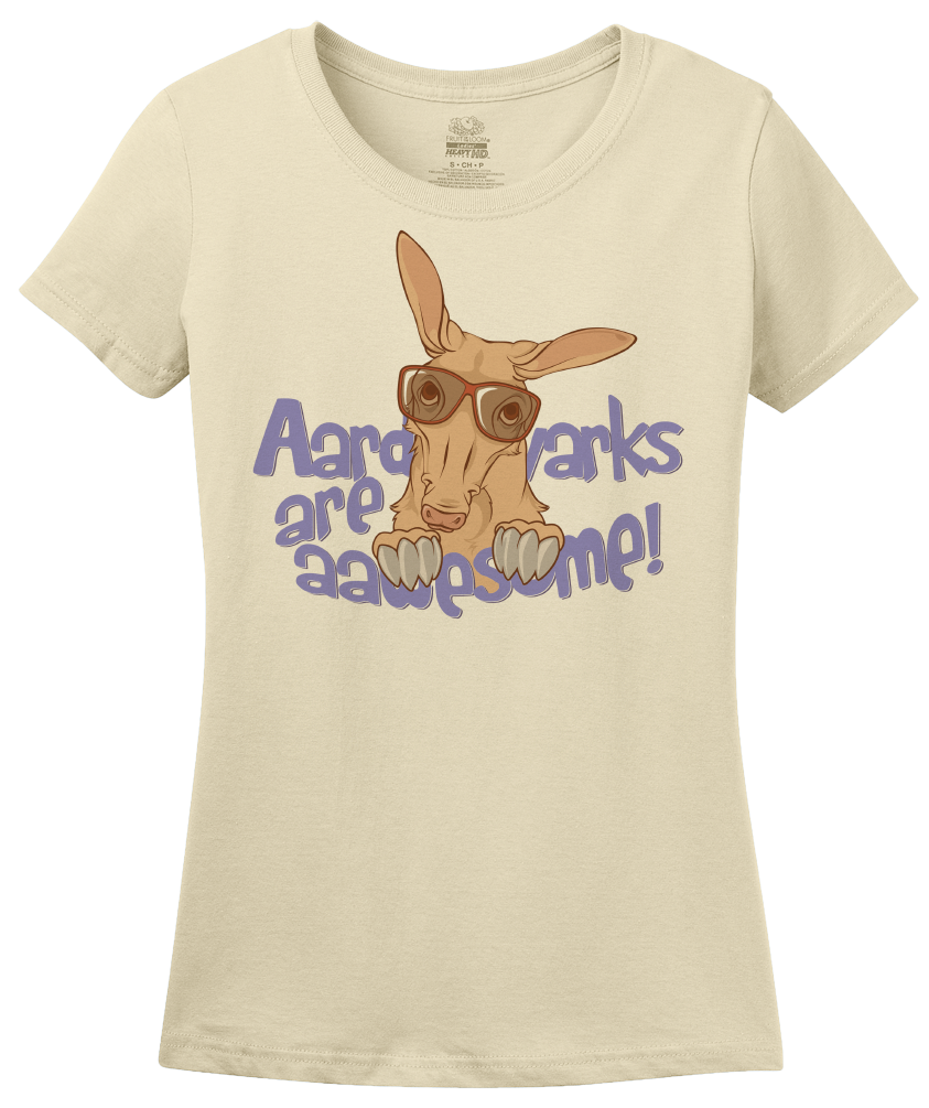 Ladies Natural Aardvarks Are Aawesome! - Cheesy Pun Wordsmith Funny Joke Animal T-shirt