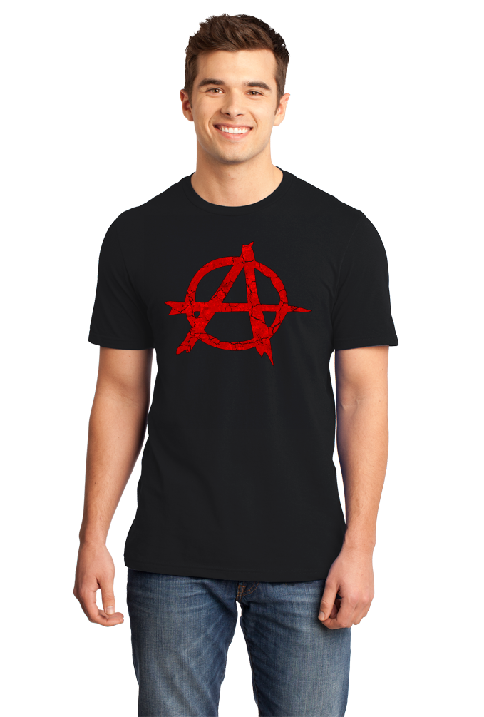 Standard Black ANARCHY DISTRESSED SYMBOL T-shirt